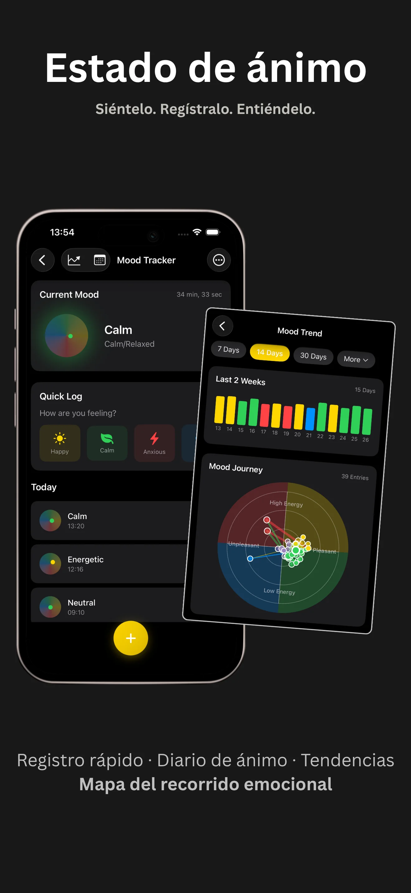 Disciplines app - Mood journal