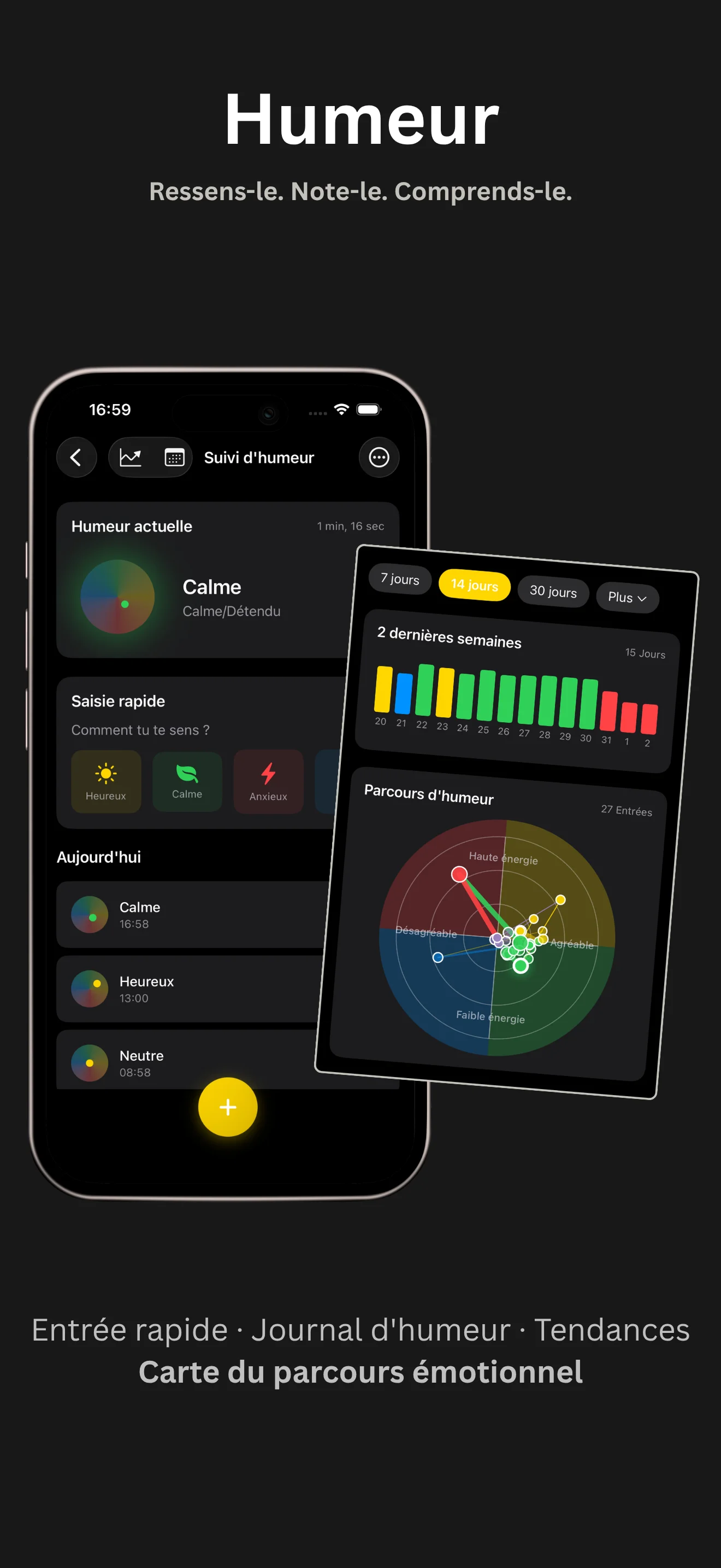 Disciplines app - Mood journal