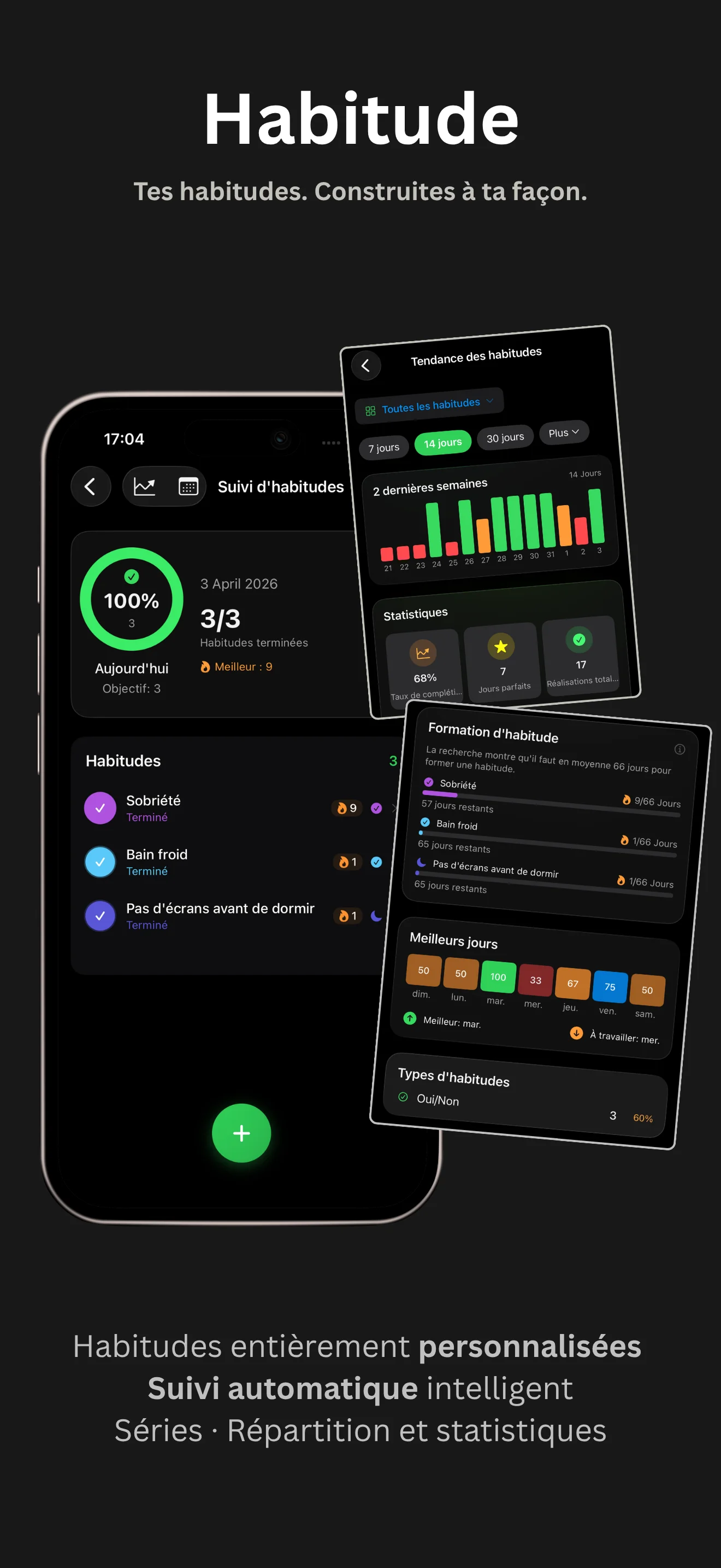 Disciplines app - Habit streaks
