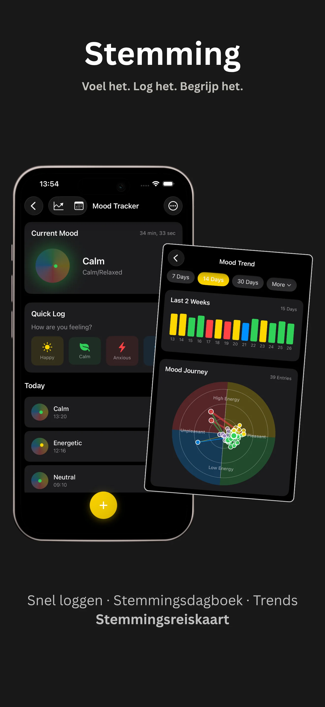 Disciplines app - Mood journal